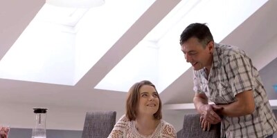 Busty teen has her pussy worshipped by experienced man