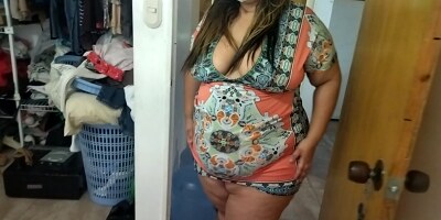 visiting my friend's chubby girlfriend, look how she treats me