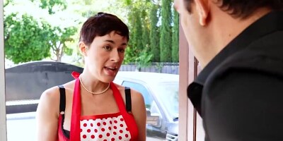 Neighbor is carnal with horny Olive Glass