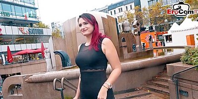 German Redhead Teen Public Pick Up Casting Real Date p1