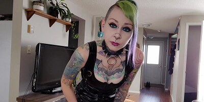 Femdom In Latex Joi - Slave Boys Suck My Strapon