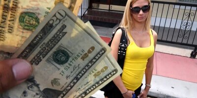 Impressive blonde Coco Blue fucked in the doggy style pose