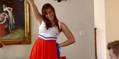 Rilynn Rae High Socks Cheerleader, Scene #04