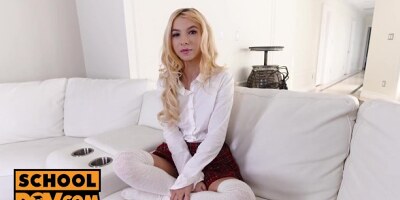 Schoolgirl xxx with wet Kenzie Reeves from School POV