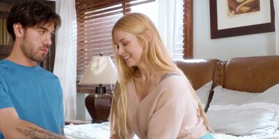 Stunning milf Sarah Vandella teaches her virgin stepson the wonders of penetration