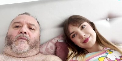 Daddy teaches the sweet Latina Paola Hard how to please a man