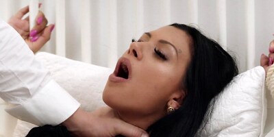 Adelle Sabelle is tied up and used by Christian Clay