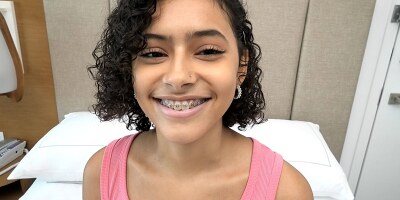 This Puerto Rican has AMAZING tits and a plump shaved pussy