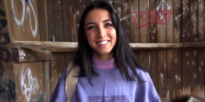 Amateur POV outdoor sex with brunette teen Victoria Nyx