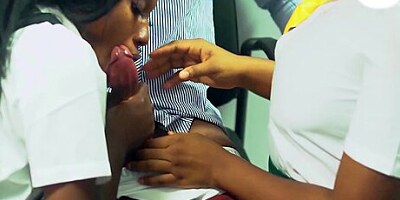 The Class Prefect Caught The Senior Prefect Under The Head Teachers Table, Making Him Moan Like A Cow, Watch And See What She Did Next... (part 1) 18 Min P1