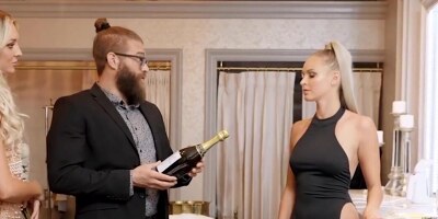 Fashionista seduced by archrival and his sexy muse