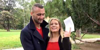 Guy fucks pregnant MILF in front of the cuckold