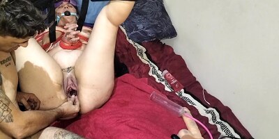 Sexywifedd Massive Pumped Pussy Gets Toyed And Fisted Hard Making Her Swollen Pussy Gush Squirt And Beg To Be Fucked
