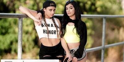 Watch beauty Gia Derza and Savannah Sixx's clip