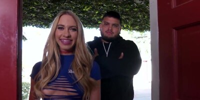 Khloe Kapri fucked by Jax Slayher while her bf is watching