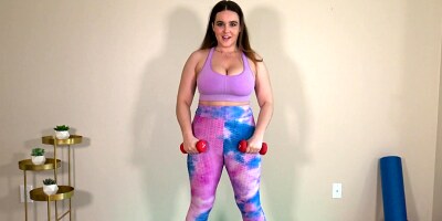 GIRLSWAY - Big Chested Trainer Natasha Nice Has Deep Fingering Session Alone During Training Tape