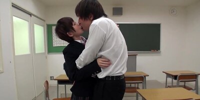 Japanese student Kaho Miyazaki gives a blowjob and a rimjob