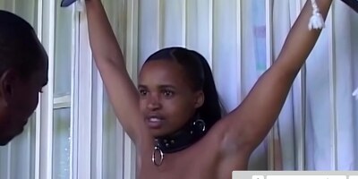African Cheating Wife Big Ass Spanked In Public For All