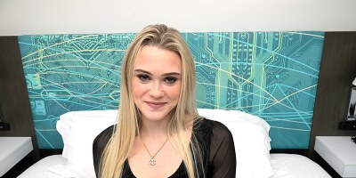 This brand new blonde haired 18 yr old stars in her first POV porn