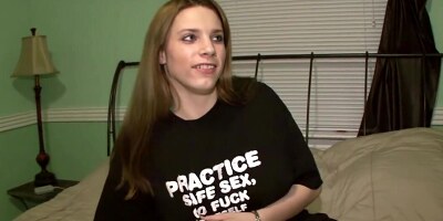 Cute amateur student with huge tits showing everything