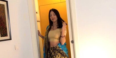 Attractive Desi starlet was caught taking nude photos