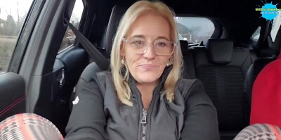 Wife Fucks Herself In The Car As I Drive