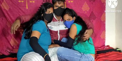 Leaving The Two Stepsisters Alone A Tongue Boy Fiercely Beat Both The Stepsister 2bahano Ko Ek Sath Milakar Choda 1 Boy