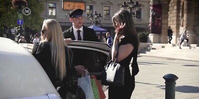 Angelina Brill and Kayla Green both get fucked in the limo