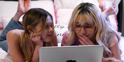 Coco Lovelock and Ava Sinclaire licking pussies in the bedroom