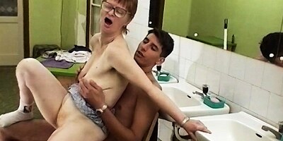 Dirty lass at granny scene