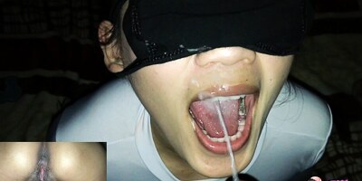 Milf stepmom gets fuck and massive cum mouth