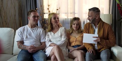 Girls with tight bodies enjoy a double facial eventually