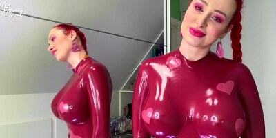 Busty Redhead Milf In A Corset Plays Solo