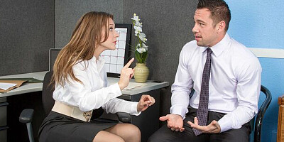 Harmonious Callie Calypso - cowgirl trailer - Naughty Office