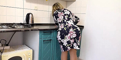 Fucking his Step-Mom from behind