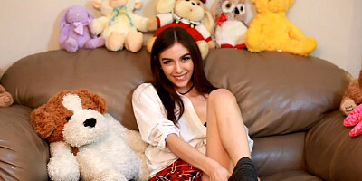 Cute school girl squirts for you