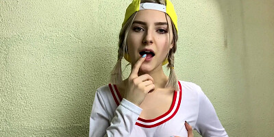 Horny schoolgirl teases her classmate and gets covered in cum