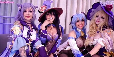 Genshin Impact Girls Anal Orgy