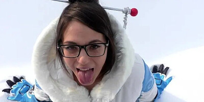 Public Overwatch Mei Blowjob in Snow