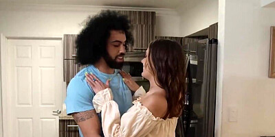 Big black dick for the neighbourhood busty blonde MILF