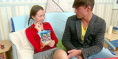 Bro Seduce Cute Virgin Step Sister To Her First Anal Se