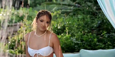 Gizelle Blanco teasing you with her curves by the pool