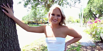 Bald stud fucking a blonde teen with a fat big booty