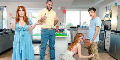 Perky Amber and Summer's long legs trailer