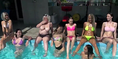 Spending the best days of their lives in the local pool