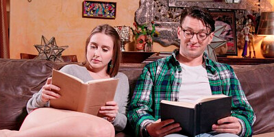 Laney Grey's balls licking scene by Only Teen Blowjobs