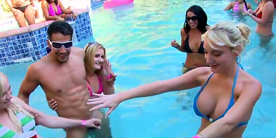 The horny women are using the hunky muscular stripper