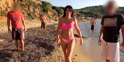 SPONTANEOUS FREE FUCK ON THE BEACH! Everyone can fuck! Free choice of hole!