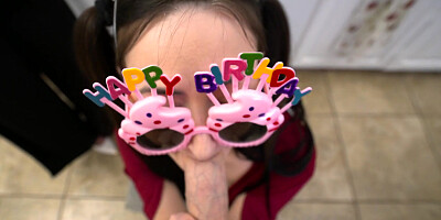 Holiday threesome with hot Melody Minx and Tifa Quinn POV