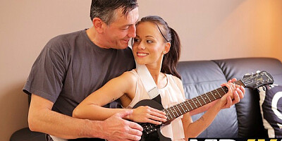 Old guy dirt with enticing Tina Walker from Old4k